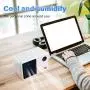 Portable Air Conditioner,Cordless Evaporative Personal Air Cooler with LED Night Light,TOPLANET Mini Desktop Fan by Rechargeable 2000mAh Li-ion Battery for Home,Office And Room,3 Speeds