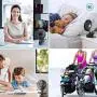 2021 Newest-USB Rechargeable Desk Fan,5000mAh;3 Speeds;360° Rotation Clip-on Portable Cordless Mini Fans with for Cooling Working Sleeping,Quiet Electric Fan for Personal Car Stroller Office (Black) 2021 Newest-USB Rechargeable Desk Fan,5000mAh;3 Speeds;360° Rotation Clip-on Portable Cordless Mini Fans with for Cooling Working Sleeping,Quiet Electric Fan for Personal Car Stroller Office (Black)