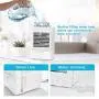 Personal Air Cooler, Rechargeable Battery Operated 60°&120° Auto Oscillation, Portable Air Conditioner Fan with 3 Wind Speeds & 2 Refrigeration, Ultra Quite Ice Cooler Fan for Home Office Outdoor