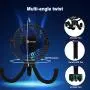 Portable Fan For Baby Stroller - Used as power bank ,50H 12000mAh Mini Cooling Small Bed Fan ,USB Rechargeable,Battery Operated Fan With Flexible Tripod, Fans Clip On Stroller/Car Seat/Bike(Black)
