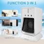 MORIOX Portable Air Conditioner Evaporative AC Cooler with Rechargeable Battery 3 Speed Fan with 3 Atomizing Humidifiers Oscillation & Timer for Home & Office & Car MORIOX Portable Air Conditioner Evaporative AC Cooler with Rechargeable Battery 3 Speed Fan with 3 Atomizing Humidifiers Oscillation & Timer for Home & Office & Car