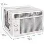 hOmeLabs 5000 BTU Window Mounted Air Conditioner - 7-Speed Window AC Unit Small Quiet Mechanical Controls 2 Cool and Fan Settings with Installation Kit Leaf Guards Washable Filter - Indoor Room AC hOmeLabs 5000 BTU Window Mounted Air Conditioner - 7-Speed Window AC Unit Small Quiet Mechanical Controls 2 Cool and Fan Settings with Installation Kit Leaf Guards Washable Filter - Indoor Room AC