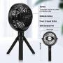 Portable Fan, LETIGO Mini Small Fan with 2 Flexible Standing Tripod, Personal Handheld Cooling Fan for Bedroom, Desk, Baby Stroller, Treadmill, Rechargeable Usb Battery Operated Fan