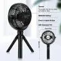 Portable Fan, LETIGO Mini Small Fan with 2 Flexible Standing Tripod, Personal Handheld Cooling Fan for Bedroom, Desk, Baby Stroller, Treadmill, Rechargeable Usb Battery Operated Fan