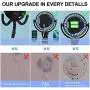 Portable Fan For Baby Stroller - Used as power bank ,50H 12000mAh Mini Cooling Small Bed Fan ,USB Rechargeable,Battery Operated Fan With Flexible Tripod, Fans Clip On Stroller/Car Seat/Bike(Black)