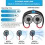 Tikduck Neck Portable Sports Fans Hand Free Mini USB Rechargeable Desk Fan Headphone Design Wearable Small Personal Table Travel Office Room Household Cooling Folding Electric Airflow (Black) Tikduck Neck Portable Sports Fans Hand Free Mini USB Rechargeable Desk Fan Headphone Design Wearable Small Personal Table Travel Office Room Household Cooling Folding Electric Airflow (Black)