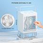 neofeel Cooling Fan 5000mAh Portable Air Conditioner with 3 Wind Speed Portable AC 800ml Tank Battery Operated Air Cooler for Home and Office White