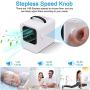 Tohoer Personal Space Air Cooler Usb-C Portable Upgrade Stepless Speed Air Conditioner Humidifier Moist Low Noise Led Light, Small Desk Fan Mini Cooling AC For Desk Home Office Bedroom Outdoor