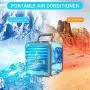 Portable Personal Air Conditioner Cooler, Office Silent Mini Evaporative Air Fan, USB Rechargeable Small Desktop Fan, 7 Colors LED Light, Home Bedroom Cooler Humidifier Portable Personal Air Conditioner Cooler, Office Silent Mini Evaporative Air Fan, USB Rechargeable Small Desktop Fan, 7 Colors LED Light, Home Bedroom Cooler Humidifier