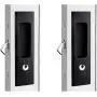 LWZH 6.3" Sliding Barn Door Mortise Latch Silver Lock Invisible Recessed Handle Latch with 3 Keys Interior Wood Pocket Door Lock Furniture Hardware(2 Pack) LWZH 6.3" Sliding Barn Door Mortise Latch Silver Lock Invisible Recessed Handle Latch with 3 Keys Interior Wood Pocket Door Lock Furniture Hardware(2 Pack)