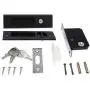 LWZH 6.3" Sliding Barn Door Mortise Latch Silver Lock Invisible Recessed Handle Latch with 3 Keys Interior Wood Pocket Door Lock Furniture Hardware(2 Pack) LWZH 6.3" Sliding Barn Door Mortise Latch Silver Lock Invisible Recessed Handle Latch with 3 Keys Interior Wood Pocket Door Lock Furniture Hardware(2 Pack)