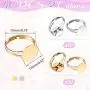 40 Pieces Blank Ring Plated Adjustable Flat Ring 12 mm DIY Blank Ring Base Jewelry Finding Ring(silver+golden) 40 Pieces Blank Ring Plated Adjustable Flat Ring 12 mm DIY Blank Ring Base Jewelry Finding Ring(silver+golden)