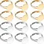 40 Pieces Blank Ring Plated Adjustable Flat Ring 12 mm DIY Blank Ring Base Jewelry Finding Ring(silver+golden) 40 Pieces Blank Ring Plated Adjustable Flat Ring 12 mm DIY Blank Ring Base Jewelry Finding Ring(silver+golden)