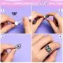 40 Pieces Blank Ring Plated Adjustable Flat Ring 12 mm DIY Blank Ring Base Jewelry Finding Ring(4 colors)