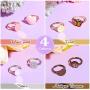 40 Pieces Blank Ring Plated Adjustable Flat Ring 12 mm DIY Blank Ring Base Jewelry Finding Ring(4 colors)