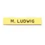 Blackinton Nametag 2 1/2" x 1/2" One Line, No letter, Empty Blackinton Nametag 2 1/2" x 1/2" One Line, No letter, Empty