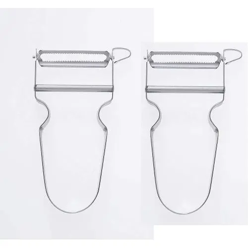 2 Pack - Swiss STAR Vegetable Peeler, Carbon Steel Blade and Stainless Handle 2 Pack - Swiss STAR Vegetable Peeler, Carbon Steel Blade and Stainless Handle