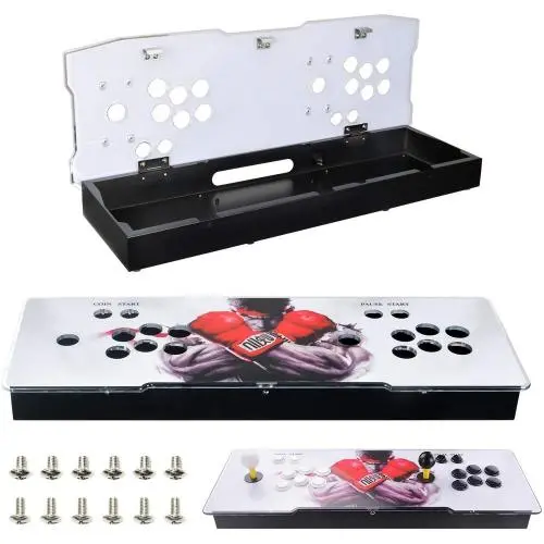 TAPDRA DIY Acrylic Panel and Metal Arcade Case kit for 2 Player 2P Joysticks Replacement Arcade Game Machine Cabinet Controller Arcade Stick Empty Box TAPDRA DIY Acrylic Panel and Metal Arcade Case kit for 2 Player 2P Joysticks Replacement Arcade Game Machine Cabinet Controller Arcade Stick Empty Box