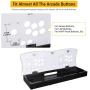 TAPDRA DIY Acrylic Panel and Metal Arcade Case kit for 2 Player 2P Joysticks Replacement Arcade Game Machine Cabinet Controller Arcade Stick Empty Box