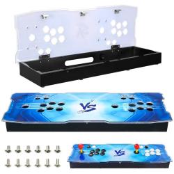 TAPDRA DIY Acrylic Panel and Metal Arcade Case kit for 2 Player 2P Joysticks Replacement Arcade Game Machine Cabinet Controller Arcade Stick Empty Box