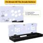 TAPDRA DIY Acrylic Panel and Metal Arcade Case kit for 2 Player 2P Joysticks Replacement Arcade Game Machine Cabinet Controller Arcade Stick Empty Box