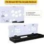 TAPDRA DIY Acrylic Panel and Metal Arcade Case kit for 2 Player 2P Joysticks Replacement Arcade Game Machine Cabinet Controller Arcade Stick Empty Box