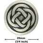 Bezelry 12 Pieces Tiny Celtic Knot Metal Shank Buttons. 20mm (3/4 inch) (Antique Silver) Bezelry 12 Pieces Tiny Celtic Knot Metal Shank Buttons. 20mm (3/4 inch) (Antique Silver)