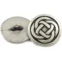 Bezelry 12 Pieces Tiny Celtic Knot Metal Shank Buttons. 20mm (3/4 inch) (Antique Silver) Bezelry 12 Pieces Tiny Celtic Knot Metal Shank Buttons. 20mm (3/4 inch) (Antique Silver)