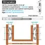 YENUO, Heavy Duty Drawer Slide, Full Extension, 12-40 inches, 150 lbs(1 Pairs) YENUO, Heavy Duty Drawer Slide, Full Extension, 12-40 inches, 150 lbs(1 Pairs)