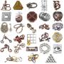 28pcs Combo A Hanayama Cast Metal Brain Teaser Puzzle