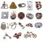 18pcs Combo A lock Hanayama Cast Metal Brain Teaser Puzzle