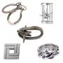 5pcs Combo A Hanayama Cast Metal Brain Teaser Puzzle 5pcs Combo A Hanayama Cast Metal Brain Teaser Puzzle