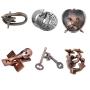 6pcs Combo B Hanayama Cast Metal Brain Teaser Puzzle